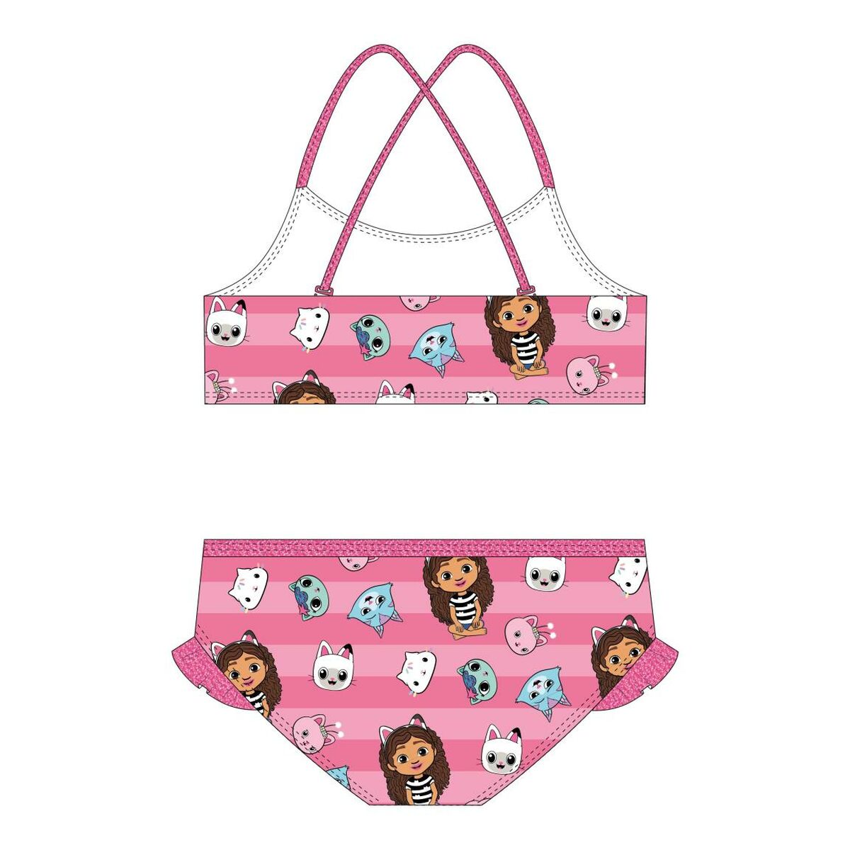Bikini Gabby's Dollhouse Pink